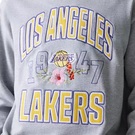 New Era NBA LA Lakers Floral Oversized Crew Neck Sweater