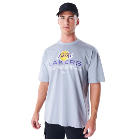 New Era NBA LA Lakers Tech Oversized T-Shirt "Grey"