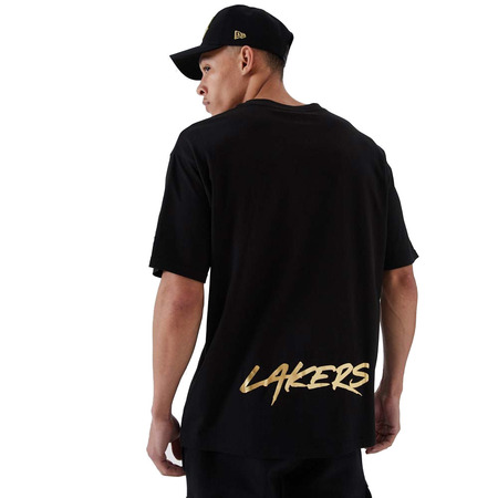 New Era NBA Los Angeles Lakers Metallic Tee "Black-Gold"