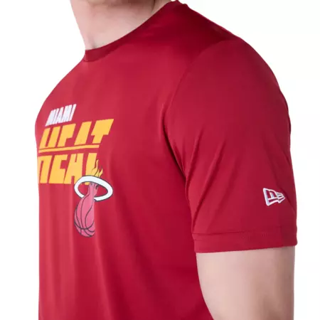 New Era NBA Miami Heat Essentials Tee "Dark Red"