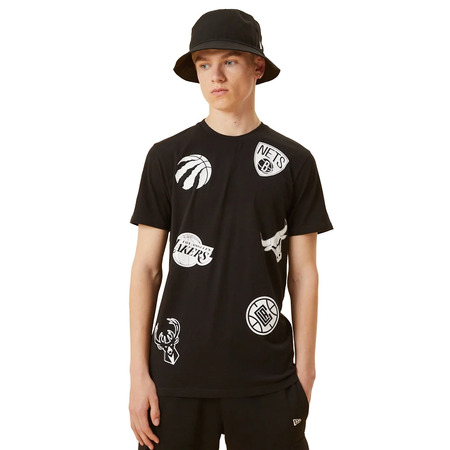 New Era NBA Multi Team Logo T-Shirt "Black "