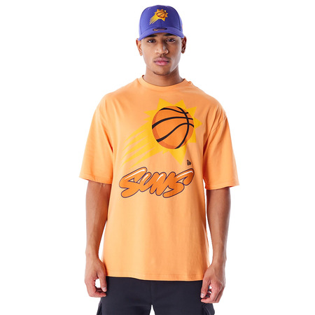 New Era NBA Phoenix Suns Wordmark Orange Oversized T-Shirt