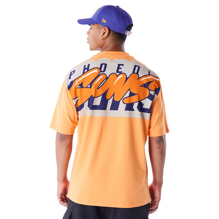 New Era NBA Phoenix Suns Wordmark Orange Oversized T-Shirt