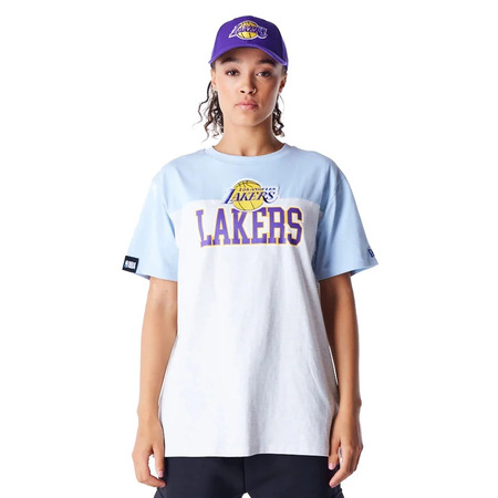 New Era Womens NBA LA Lakers Oversized T-Shirt "Pastel Blue"