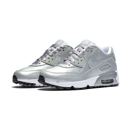 Nike Air Max 90 SE Leather (GS) "Metalli" (003/metallic platinum)