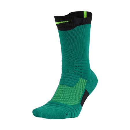 Nike Elite Versatility Crew Sock (352/rio teal/midnight turq/lt green spark)