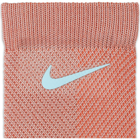 Nike Elite Crew Basketball Socks "Bright Coral/Copa/Silver"