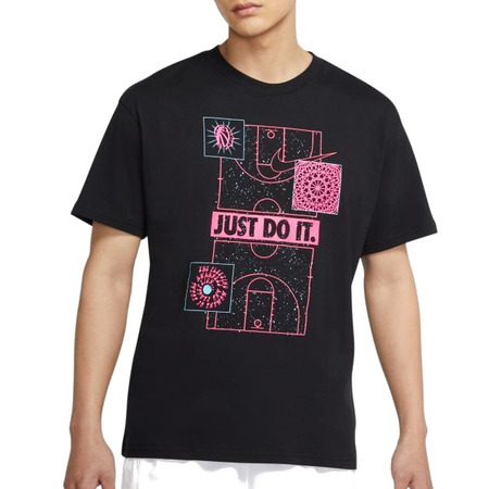 Nike "Just Do It." Men's Basketball T-Shirt "Black/Pink"