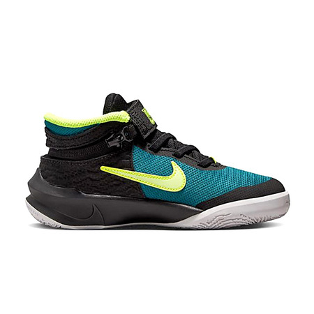 Nike Team Hustle D 10 FlyEase (PS) "Spruce Volt"