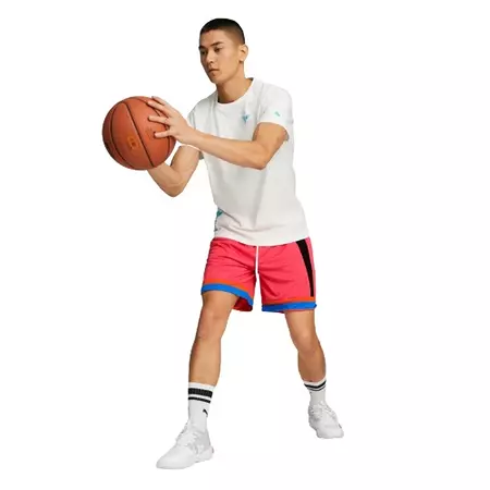 Puma Basketball LaMelo One stripe Short "Hot Coral"