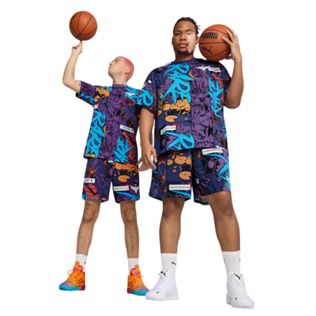 Puma Basketball Melo Phoenix AOP Shorts "Blue Crystal"