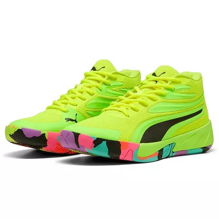 Puma Court Pro Marble "Yellow Alert-Green Glare"