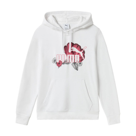 Puma ESS+ Floreal Big Logo Hoodie TR "White"