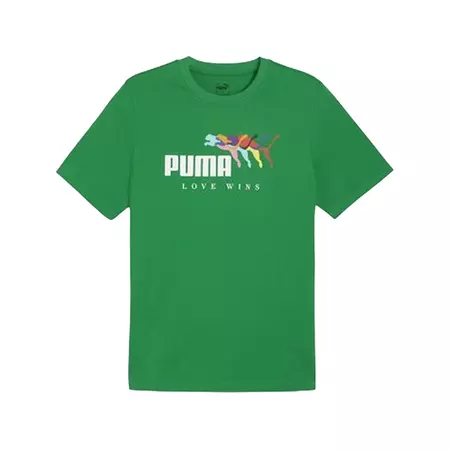 Puma ESS+ LOVE WINS Tee "Green"