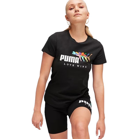 Puma ESS+ LOVE WINS Tee W "Black"