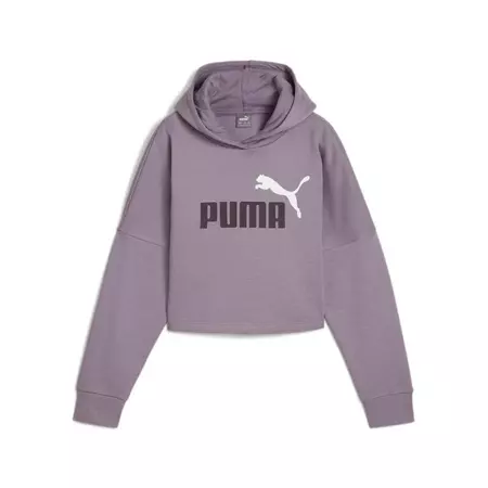 Puma Girls ESS Logo Cropped Hoodie G "Pale Plum"