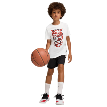 Puma Junior Basketball Blueprint Tee "White"