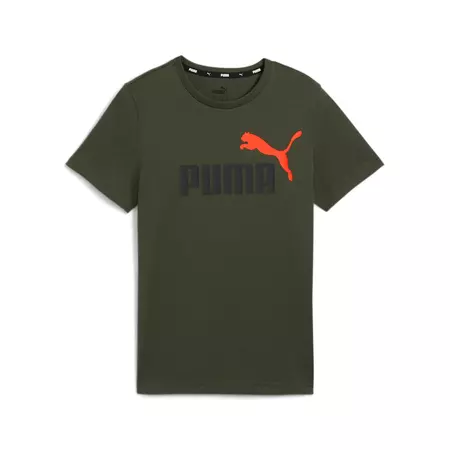 Puma Kids ESS+ 2 Col Logo Tee B "Dark Olive"