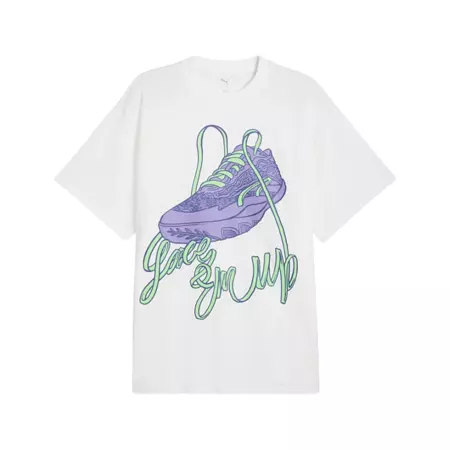 Puma Lace EM Up Oversized Tee "White"