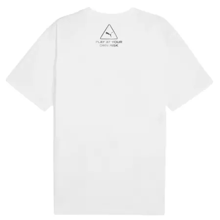 Puma Scoot Caution Graphic Tee "White"