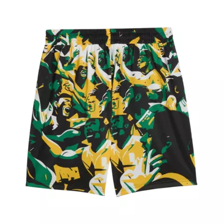 Puma Basketball Rival Rage Short AOP "Archive Green"