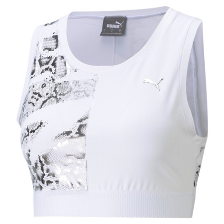 Puma Wn´s Train Untamed Crop Tank "Snake White-Silver"