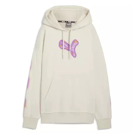 Puma Womans Basketball Art-Hitect Sparkle OS Hoodie "Alpine Snow"