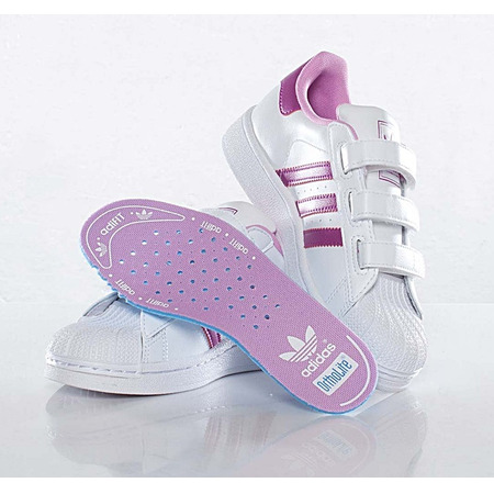 Adidas Superstar (28-35)(branco/roxo)