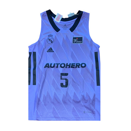 Real Madrid Camiseta Basket Niñ@ 2ª Equipación # 5 RUDY #