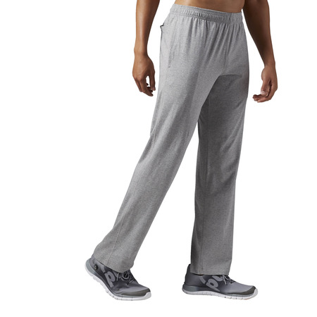 Reebok Elements Jersey Open Hem Pant (Gray)