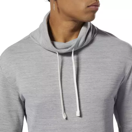 Reebok Marble Melange Cowl Neck Hoodie