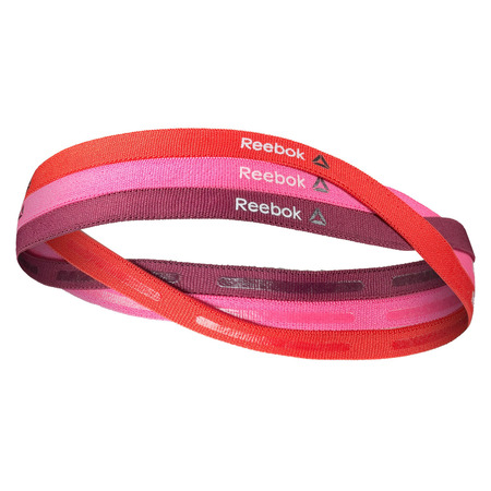 Reebok ONE Series Thin Headbands Pack 3pp (rebel berry/poison pink/riot red)