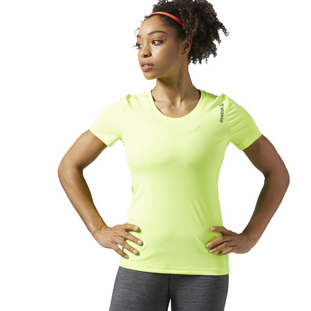 Reebok W Running Essentials Short Sleeve Tee (solar yellow)