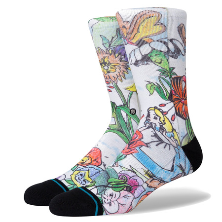 Stance Casual Disney Alice in Wonderland Golden Afternoon Crew Socks