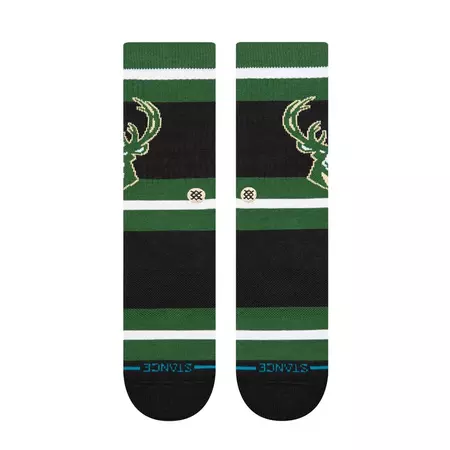 Stance Casual Prep Milwaukee Bucks Crew Socks