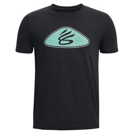 UA Boys' Curry Logo Short Sleeve Tee "Black"