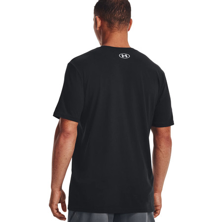 UA Men's Camo Chest Stripe Short Sleeve "Black"