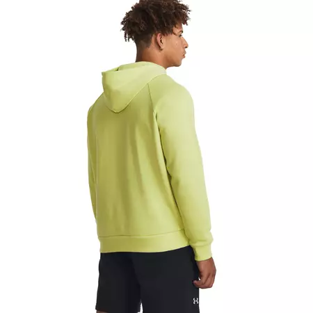 UA Men's Rival Fleece Logo Hoodie "Lime Yellow"