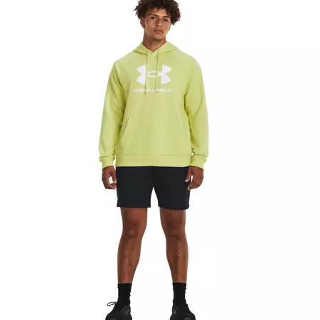 UA Men's Rival Fleece Logo Hoodie "Lime Yellow"