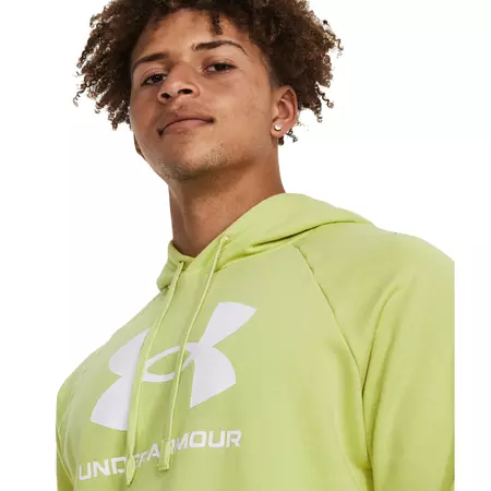 UA Men's Rival Fleece Logo Hoodie "Lime Yellow"