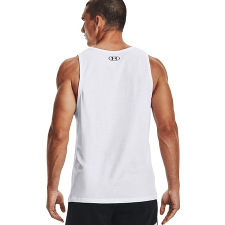 UA Men's Sportstyle Logo Tank "White"