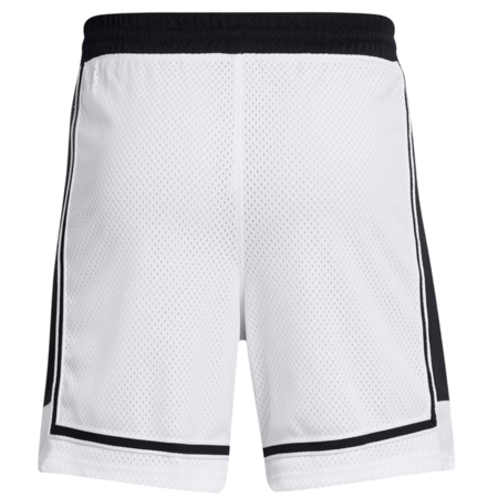 UA Men's Zone Pro 7" Mesh Shorts "White-Black"