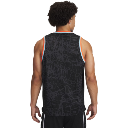 UA Men's Zone Pro Mesh Printed Tank "Black-Anthracite"