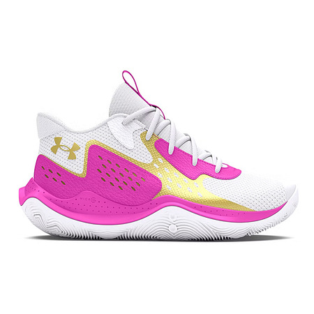 Under Armour GS Jet '23 Jr. "White Pink Gold"