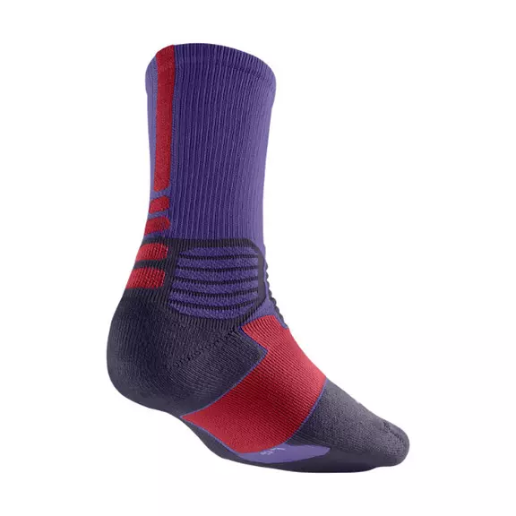 Calcetines Nike Hyper Elite Basket Crew (556/purple/naranja)