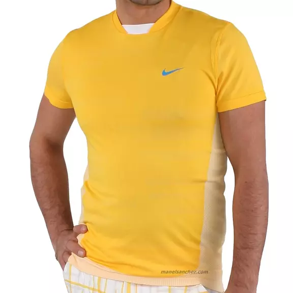 Nike Camiseta Nadal Rush and Crush Victory (amarillo/blanco)