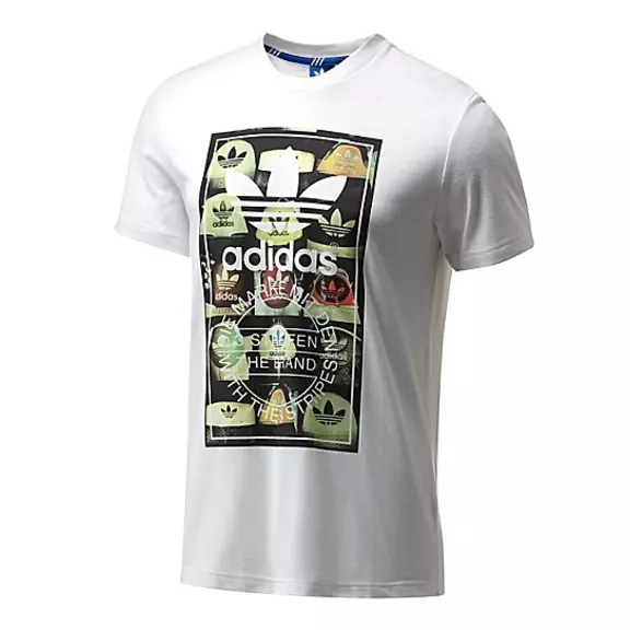 Adidas Camiseta Originals Tongue Lab (Branco)