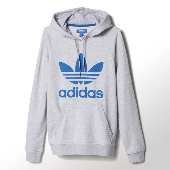 Adidas Originals Sudadera Trefoil (gris/azul)