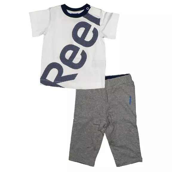 Reebok  Baby Summer Set (branco/cinza/azul)