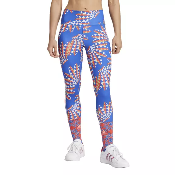 Adidas x FARM Rio 7/8 Leggings "Bold Blue-Bliss Orange'"